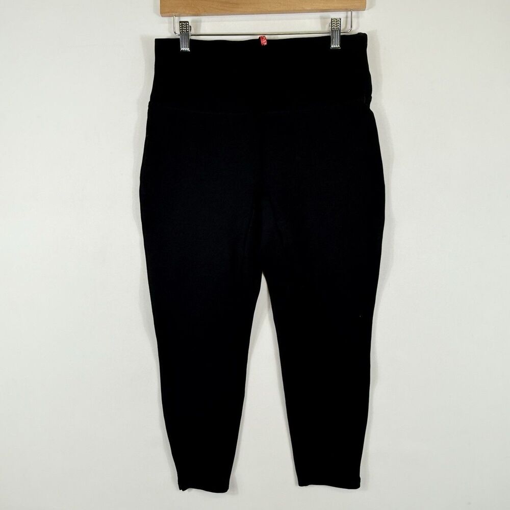 Spanx Leggings Pants Women Large Black Ankle Ponte Knit Slimming Capsule Basic